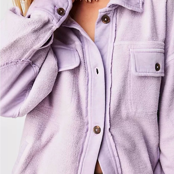 Free people ruby lavender purple shacket - Picture 4 of 10